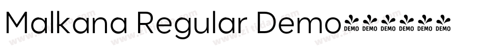Malkana Regular Demo字体转换
